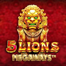 Slots logo of 5 Lions Megaways from Pragmatic Play at Cazimbo Casino